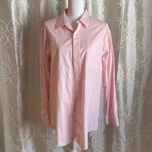 SOLD! Brooks Bros Men’s Button Down Dress Shirt, blush pink, neck size 16.5 👔